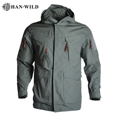 کاپشن جین سایز بزرگ Han Wild M65 Track Army Green Bomber Jacket
