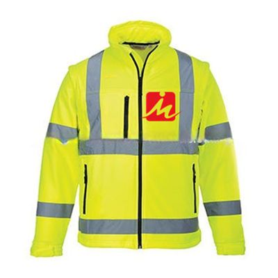 EN471 پوشاک با دید بالا ژاکت Softshell ایمنی بازتابنده نرم