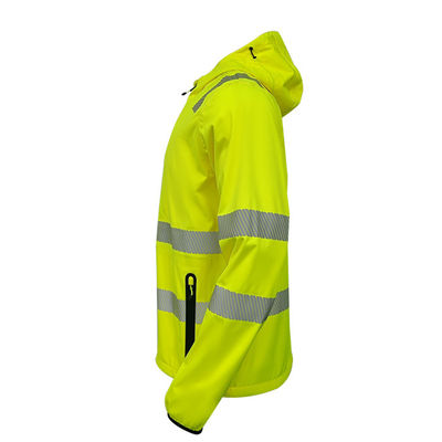 لباس کار ضد آب با دید بالا Hi Vis یکنواخت ژاکت کار انعکاسی