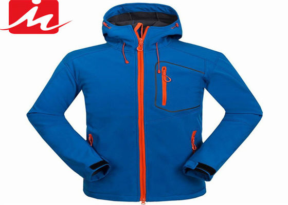 ژاکت های ضد آب Softshell ضد آب در فضای باز کت مردانه پلی استر اسپندکس